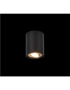 Cookie cilindro spot orientabile nero + oro d. 9,6cm h. 12,5cm 2