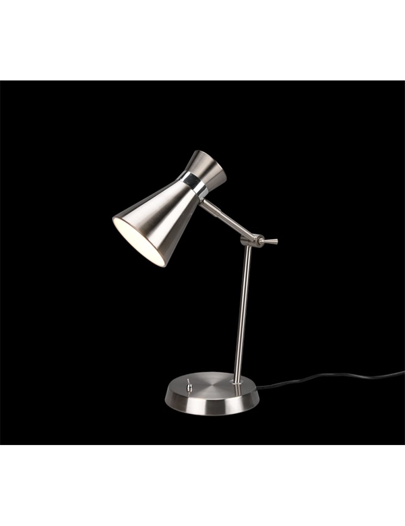 Lampada da tavolo Led Enzo doppio cono in metallo H. 50cm E27- Trio Lighting