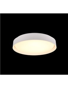 Felis plafoniera led con bordo bianco e telecomando multifunzione d. 40cm
