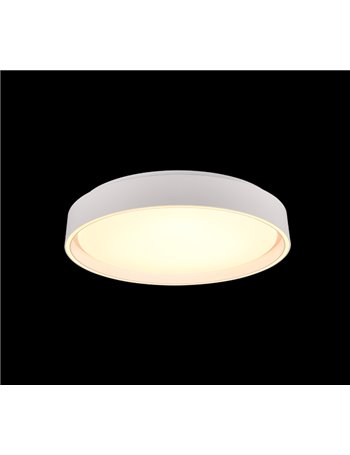 Felis plafoniera led con bordo bianco e telecomando multifunzione d. 40cm