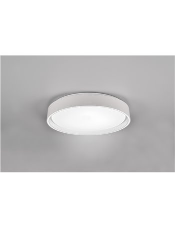 Felis plafoniera led con bordo bianco e telecomando multifunzione d. 40cm Felis plafoniera led con bordo bianco e telecomando multifunzione d. 40cm