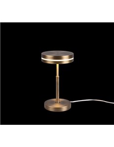 Franklin lampada da tavolo led ottone invecchiato h. 25cm 2