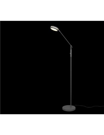 Franklin piantana led metallo antracite con regolazione intensita' touch dimmer + regolazione luce calda, naturale e fredda e fu