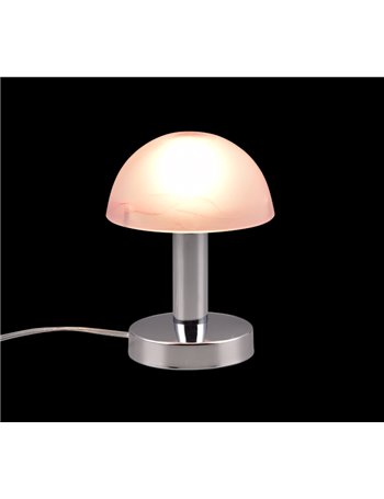 Fynn lumetto lampada comodino cromo h.22