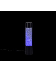 Glitter lampada da tavolo led rgb con effetto glitter h. 34cm