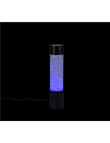 Glitter lampada da tavolo led rgb con effetto glitter h. 34cm
