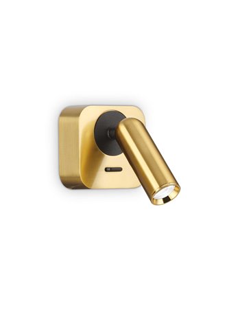 Bean square ap ottone lampada da parete LED