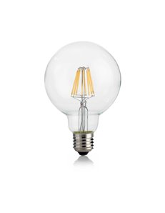 E27 globo d095 08w 3000k cri90 trasp lampadina E27