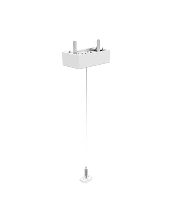 Ego kit single steel cable 2 mt + ceiling cup wh kit pendant 