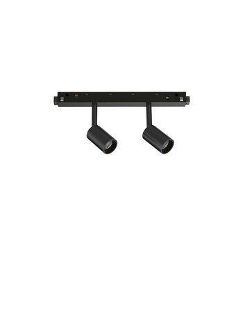 Ego track double 05w 3000k on-off bk sistema lineare LED