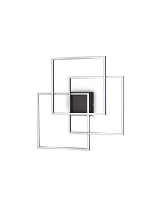 Frame pl quadrato nero lampada da soffitto LED