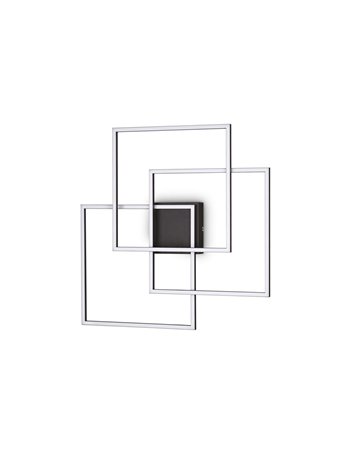 Frame pl quadrato nero lampada da soffitto LED