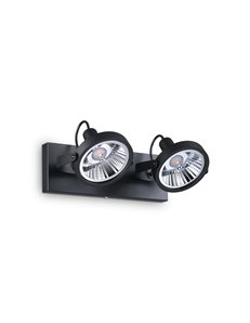 Glim pl2 nero lampada da soffitto GU10