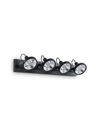 Glim pl4 nero lampada da soffitto GU10