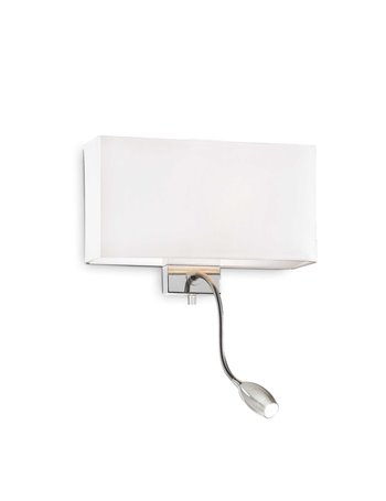 Hotel ap2 bianco lampada da parete E27/LED