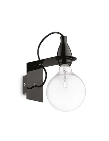 Minimal ap1 nero lampada da parete E27