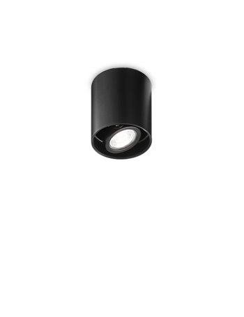 Mood pl1 d09 round nero lampada da soffitto GU10