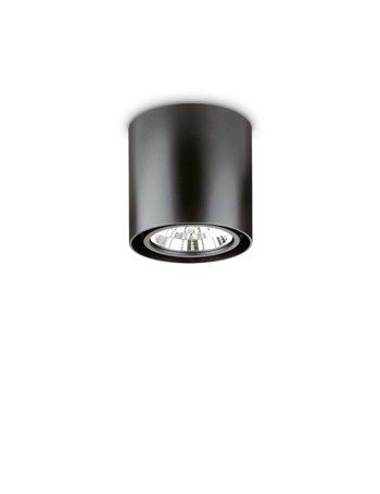 Mood pl1 d15 round nero lampada da soffitto GU10