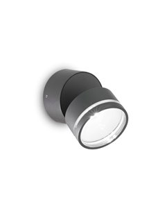 Omega ap round antracite 3000k lampada da parete LED