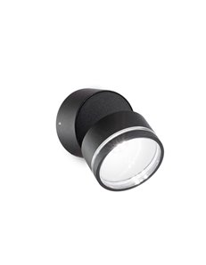 Omega ap round nero 4000k lampada da parete LED