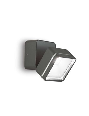 Omega ap square antracite 4000k lampada da parete LED