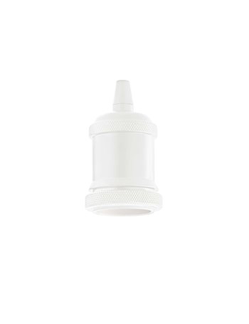 Portalampada e27 ghiera bianco portalampada E27