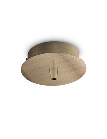 Rosone standard 1 luce ottone brunito rosone 