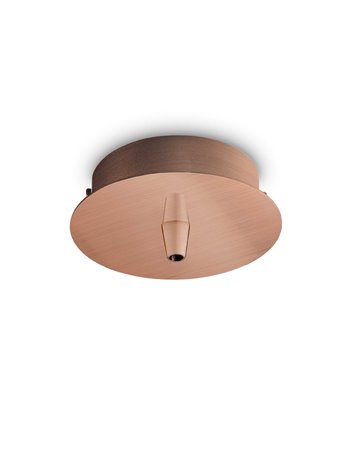 Rosone standard 1 luce rame brunito rosone 