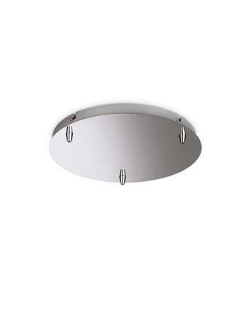 Rosone standard 3 luci cromo rosone 