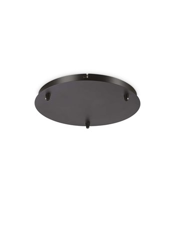 Rosone standard 3 luci nero rosone 