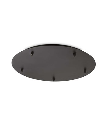Rosone standard 5 luci nero rosone 