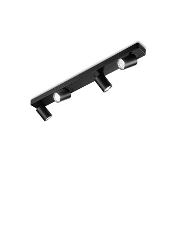Rudy pl4 nero lampada da soffitto GU10