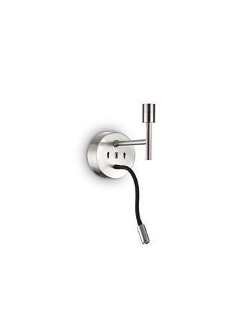 Set up map2 nickel lampada da parete E27/LED