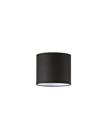 Set up paralume cilindro d16 nero paralume 