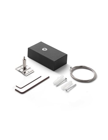 Steel kit single steel cable 2 mt + bk ceiling cup kit pendant 