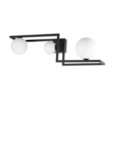 Angolo pl3 nero lampada da soffitto G9 2