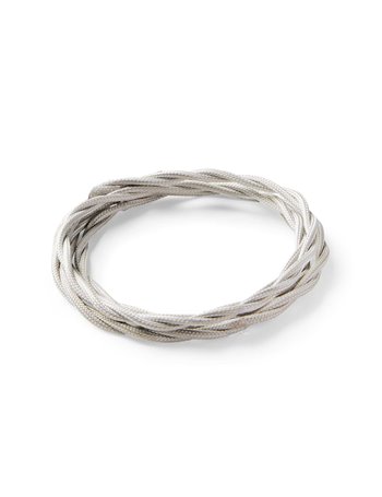 Cavo tessuto intrecciato 10m grigio cavo elettrico 