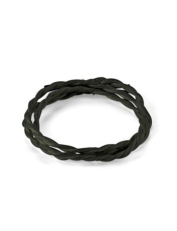Cavo tessuto intrecciato 10m nero cavo elettrico 
