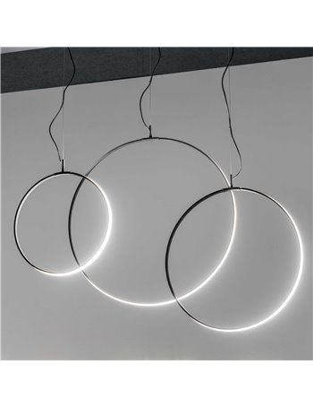 Circus sp d44 nero lampada a sospensione LED