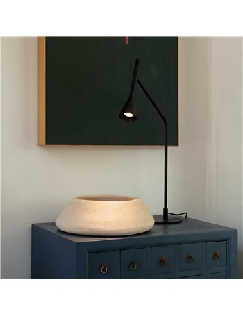 Diesis tl nero lampada da tavolo LED
