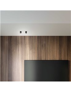 Dot pl 3000k nero lampada da soffitto LED 2