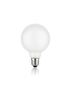 E27 globo d095 08w 3000k cri80 satin intera dimm lampadina E27