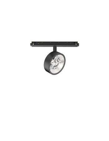 Ego track flat single 09w 3000k 1-10v bk sistema lineare LED