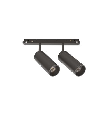 Ego track double 24w 3000k 1-10v bk sistema lineare LED
