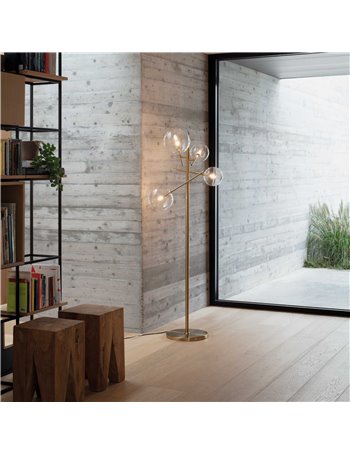 Equinoxe pt4 ottone lampada da terra G4
