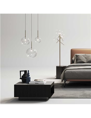 Equinoxe sp1 d25 cromo lampada a sospensione G4