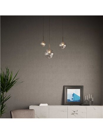 Equinoxe sp1 d25 ottone lampada a sospensione G4
