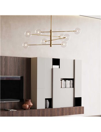 Equinoxe sp8 ottone lampada a sospensione G4