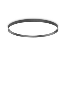 Fly pl d90 4000k nero lampada da soffitto LED