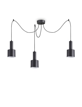 Holly sp3 nero lampada a sospensione E27